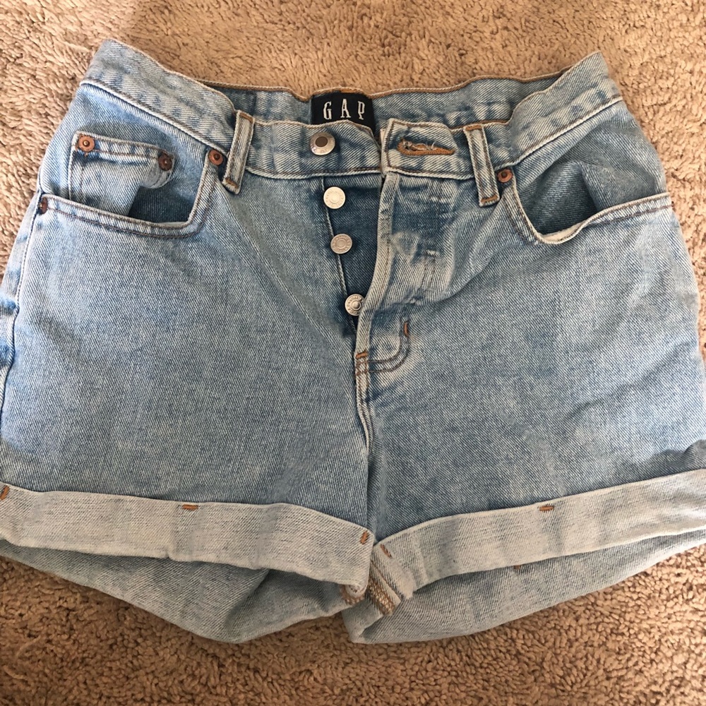 GAP High waisted denim shorts